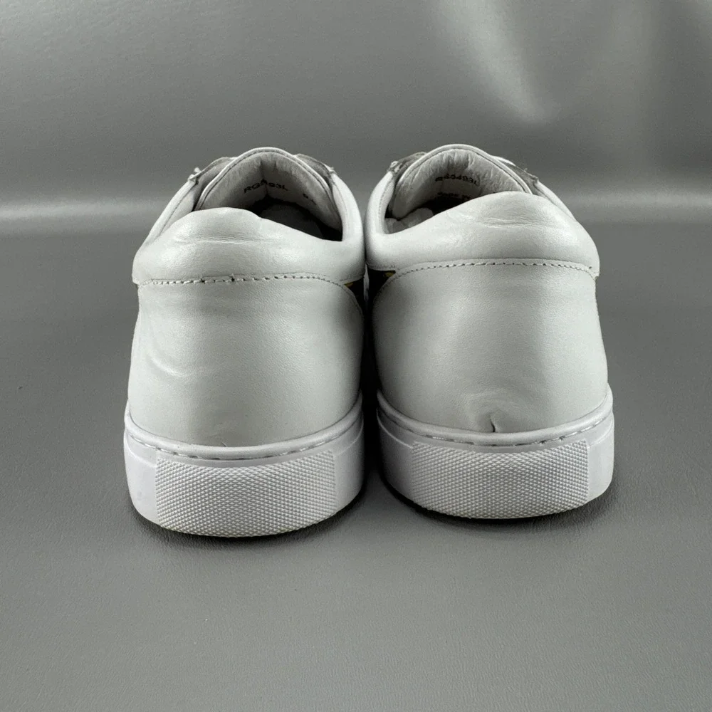 Robert Graham Gram RG5493L Mens White Leather Lifestyle Casual Sneakers Size 9.5